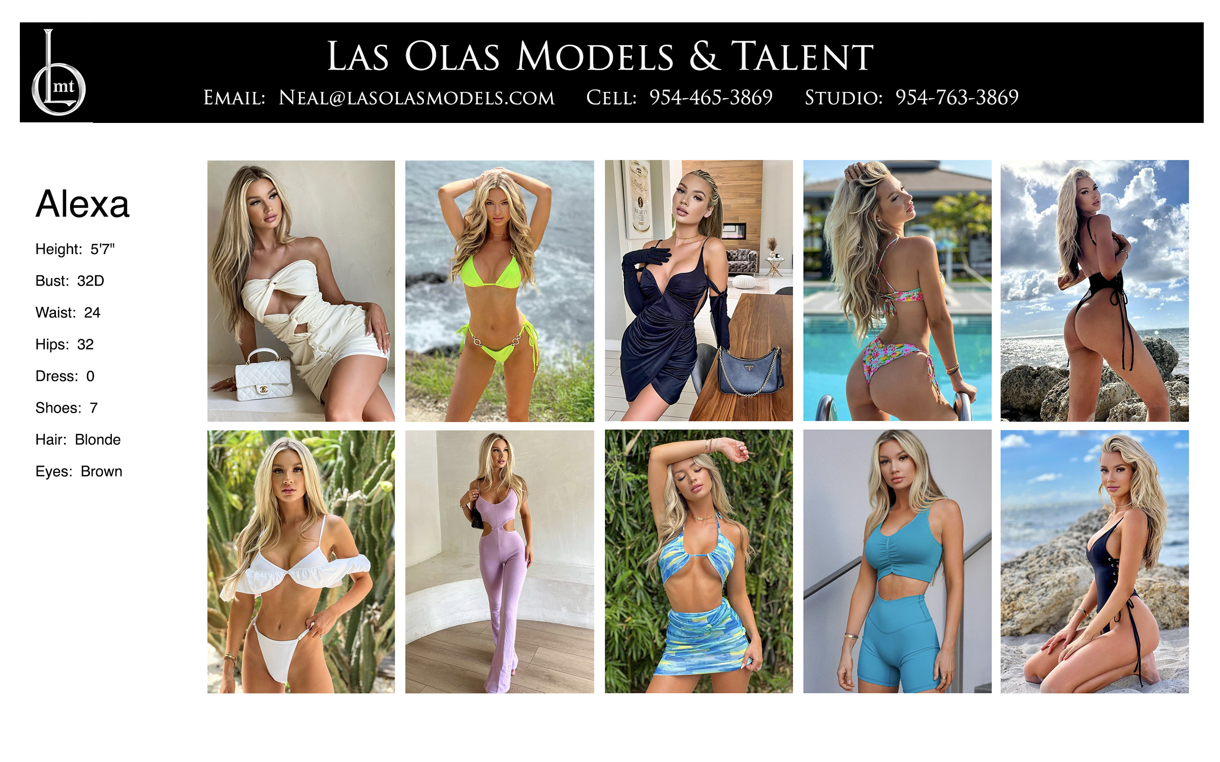 Model Female Fort Lauderdale Miami South Florida Print Commercial Catalog - Las Olas Models & Talent, Inc. Alexa-Comp